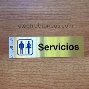 placa adhesiva SERVICIOS - electroblancas