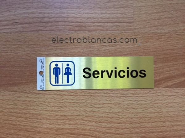 placa adhesiva SERVICIOS - electroblancas