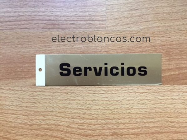 placa adhesiva SERVICIOS basica - ref. 43248 - electroblancas