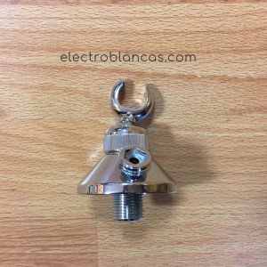 soporte ducha laton cromo con toma ref. 00111 - electroblancas