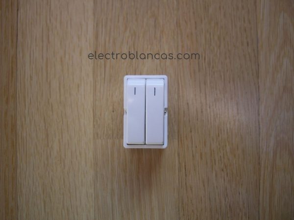 doble interruptor eunea 3005N-B metropoli- electroblancas